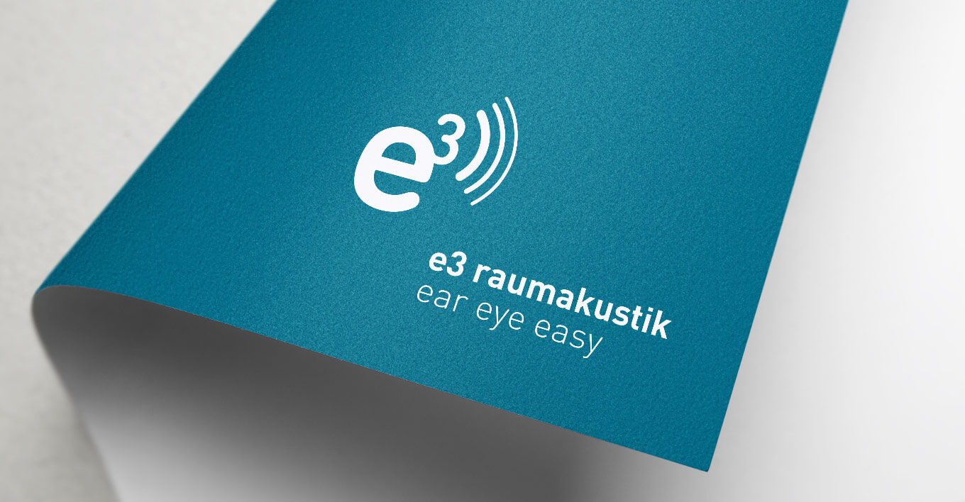 Logoprägung e3 Raumakustik