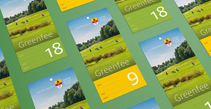 Green-fee-Karten für den Golfclub Münster Tinnen