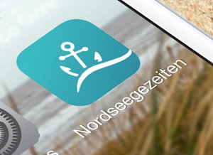 Link zur Referenz Nordseegezeiten App Marke von georg design